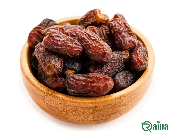 Long, dark, thin-skinned Piarom dates